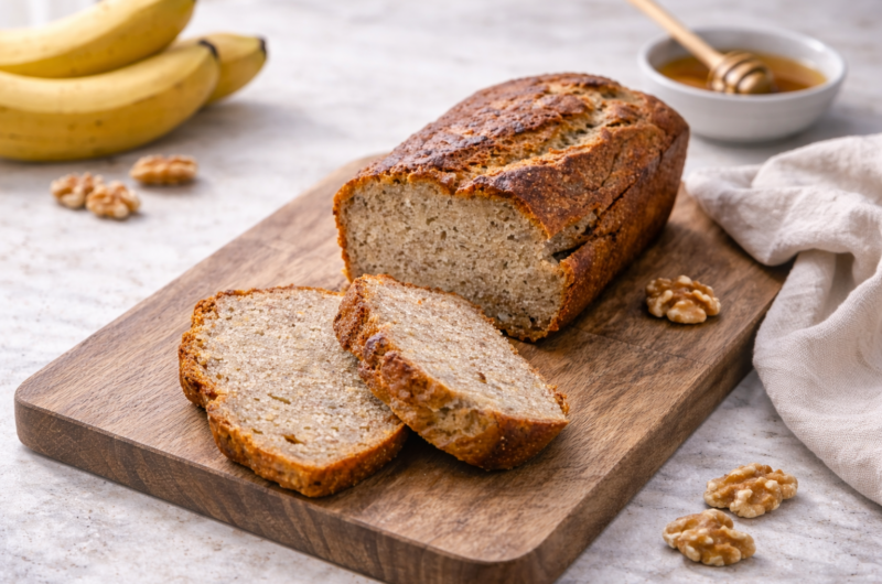 Vláčny vegánsky banánový chlieb