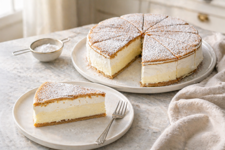 Krémeš bez vajec s nemedovým cestom